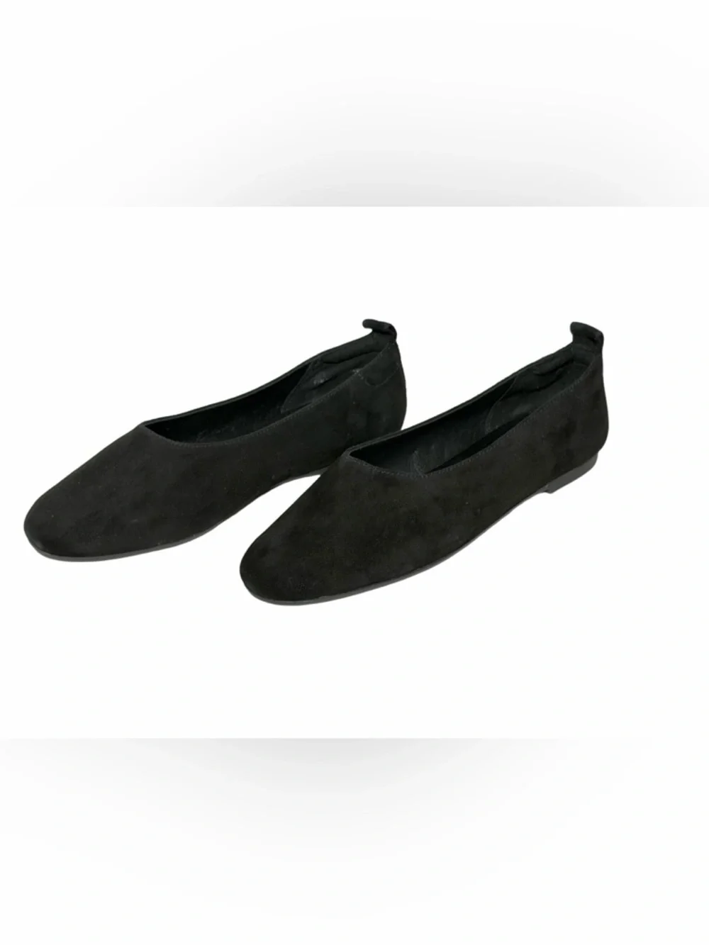 NIB Everlane Black Italian Suede Leather Day Glove Flats, Size 6.5M - Picture 3 of 15